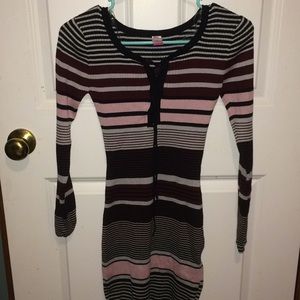 Striped sweater dress